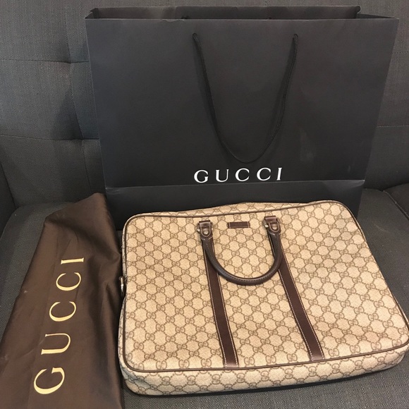 Gucci Men’s Canvas Briefcase - Picture 1 of 1